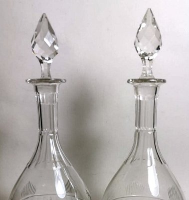 French Neoclassical Parisian Style Bottles by Beaux Arts,  Set of 2-QRS-800083