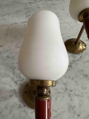 French Neoclassical Wall Sconces in the style of Maison Arlus, Set of 2