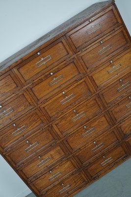 French Oak Bank Cabinet with Drop Down Doors, 1920s-XO-1757291