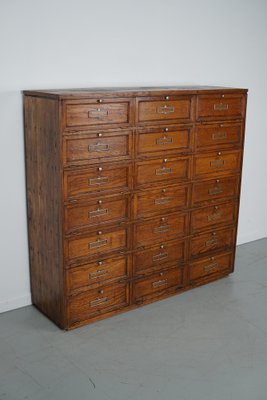 French Oak Bank Cabinet with Drop Down Doors, 1920s-XO-1757291