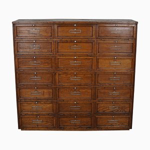 French Oak Bank Cabinet with Drop Down Doors, 1920s-XO-1757291