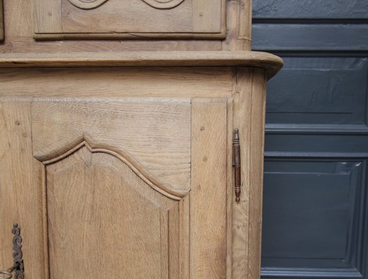 French Oak Buffet À Deux Corps Cabinet, 1800s-TAT-1729582