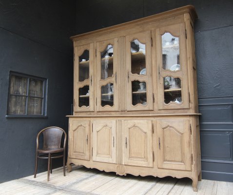 French Oak Buffet À Deux Corps Cabinet, 1800s-TAT-1729582