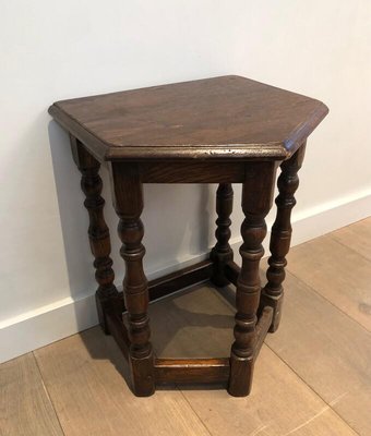 French Oak Cantors Stool, 17th Century-BA-920525