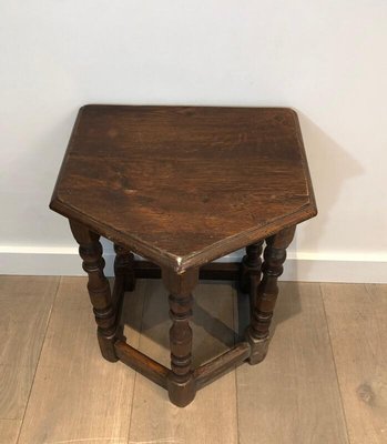 French Oak Cantors Stool, 17th Century-BA-920525