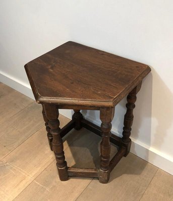 French Oak Cantors Stool, 17th Century-BA-920525