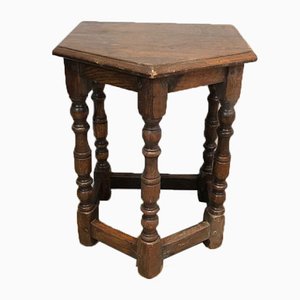 French Oak Cantors Stool, 17th Century-BA-920525