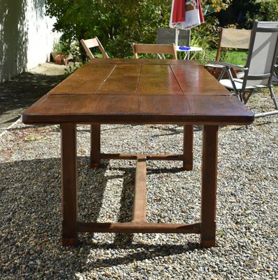 French Oak Extending Farmhouse Table, 1890s-CTD-2021133