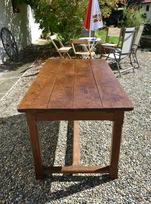 French Oak Extending Farmhouse Table, 1890s-CTD-2021133