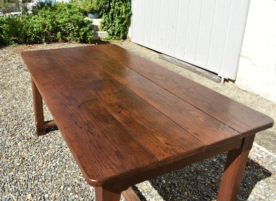 French Oak Extending Farmhouse Table, 1890s-CTD-2021133