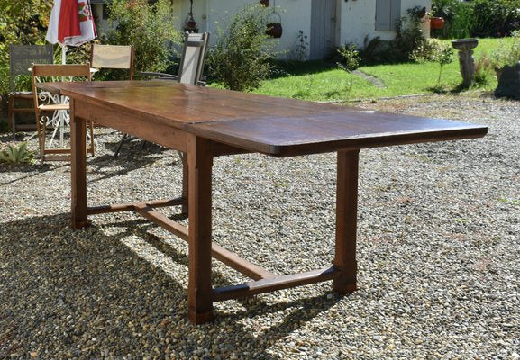 French Oak Extending Farmhouse Table, 1890s-CTD-2021133