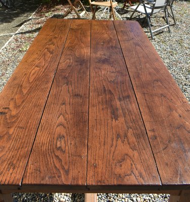 French Oak Extending Farmhouse Table, 1890s-CTD-2021133