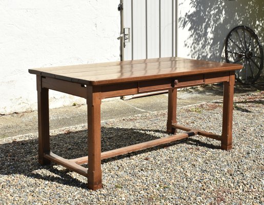 French Oak Extending Farmhouse Table, 1890s-CTD-2021133