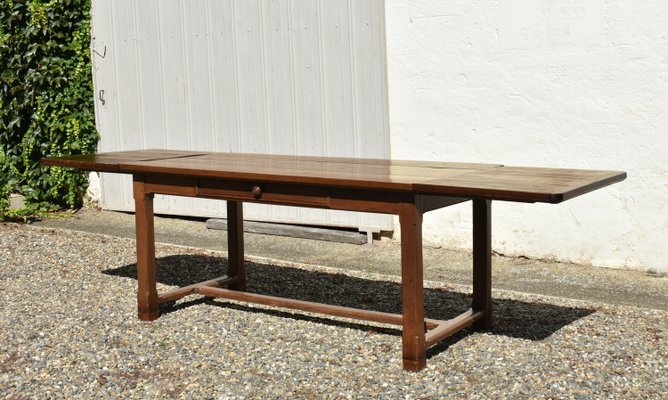 French Oak Extending Farmhouse Table, 1890s-CTD-2021133