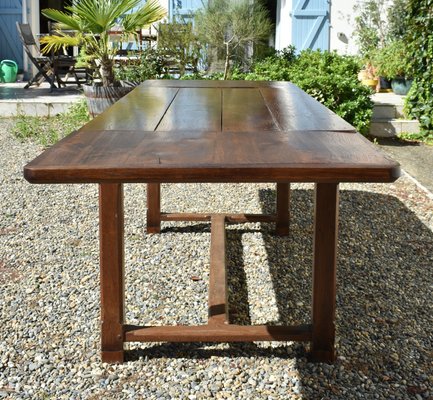 French Oak Extending Farmhouse Table, 1890s-CTD-2021133