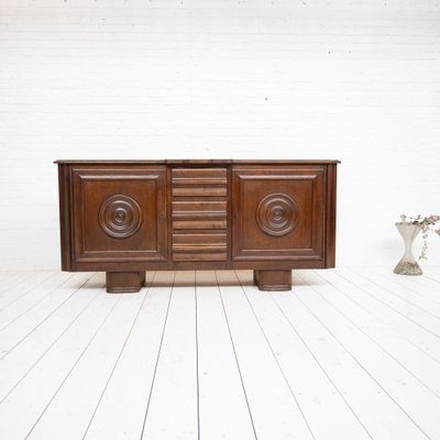 French Oak Sideboard in the style of Dudouyt, 1940s-EAJ-2032067