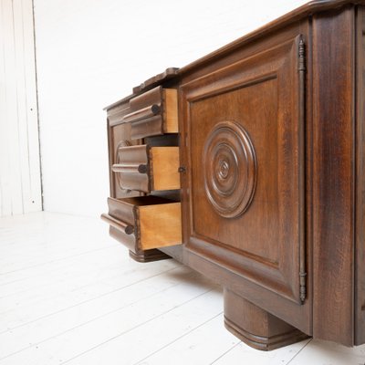 French Oak Sideboard in the style of Dudouyt, 1940s-EAJ-2032067