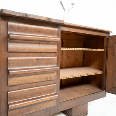 French Oak Sideboard in the style of Dudouyt, 1940s-EAJ-2032067