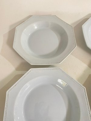 French Octagonal Earthenware Dishes, 1820, Set of 6-UR-1734472