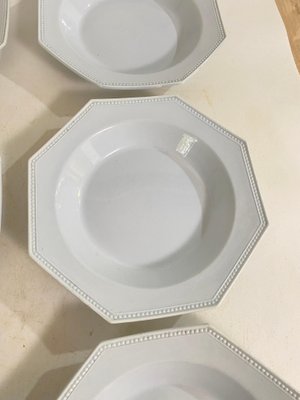 French Octagonal Earthenware Dishes, 1820, Set of 6-UR-1734472