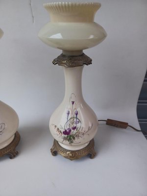 French Oil Lamps by Carlhian and Corbière, 1890s, Set of 2-EHL-1742262