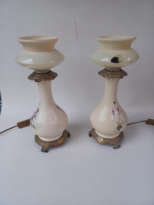 French Oil Lamps by Carlhian and Corbière, 1890s, Set of 2-EHL-1742262