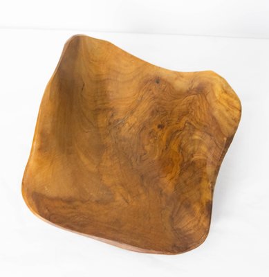 French Olive Wood Sculpture Flying Goose & Vide-Poche Reversible Objet, 1970s-RIU-1741876