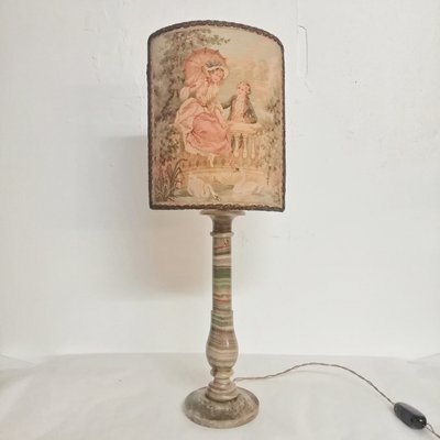 French Onyx Table Lamp, 1950s-RGF-901417