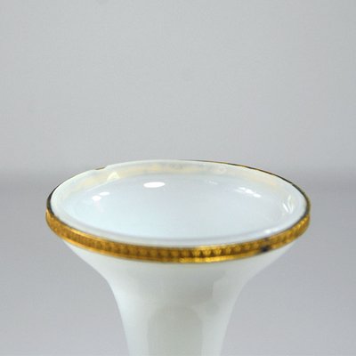 French Opaline Glass Ormolu Vase, 1950s.-GIW-1342122