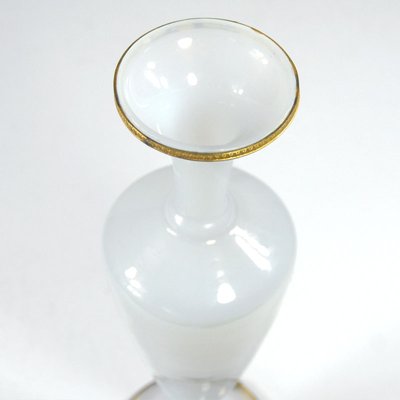 French Opaline Glass Ormolu Vase, 1950s.-GIW-1342122