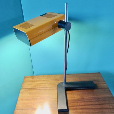 French Orange Table Lamp by Jean René Talopp for Manade, 1970s-AC-678983