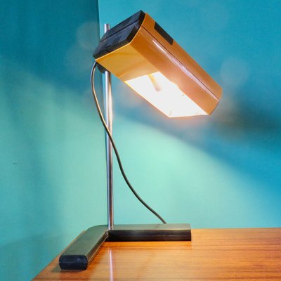 French Orange Table Lamp by Jean René Talopp for Manade, 1970s-AC-678983