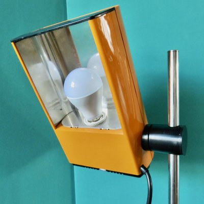 French Orange Table Lamp by Jean René Talopp for Manade, 1970s-AC-678983