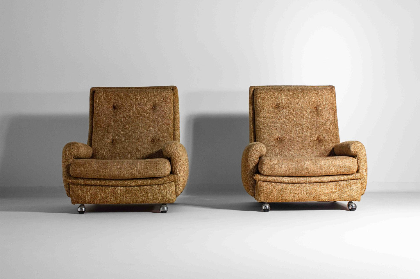 French Orchid Lounge Chairs by Michel Cadestin for Airborne, 1960s, Set of 2