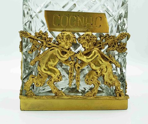 French Ormolu Cut Crystal Whisky and Cognac Decanters, Set of 2-OZS-1360201