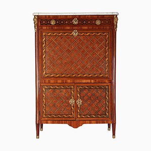 French Ormolu-Mounted Marquetry Secretaire-MBH-1032127