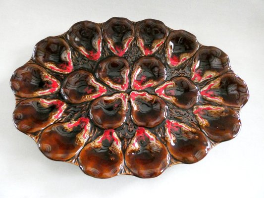 French Oyster Platter from Vallauris 1950s-ZPI-1702825