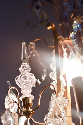 French Pampilles Chandelier in Glass-LA-1354517