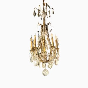 French Pampilles Chandelier in Glass-LA-1354517