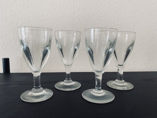 French Pastis Glasses, 1900s, Set of 4-JO-1783337