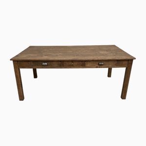 French Pine and Oak Farm Table, 1950s-WKI-1739669