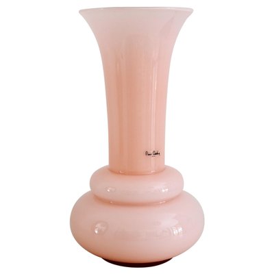 French Pink Glass Flower Vase by Pierre Cardin, 1980s-VNE-1030986