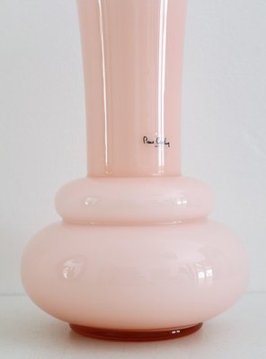 French Pink Glass Flower Vase by Pierre Cardin, 1980s-VNE-1030986