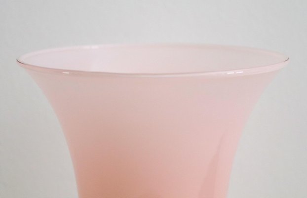 French Pink Glass Flower Vase by Pierre Cardin, 1980s-VNE-1030986