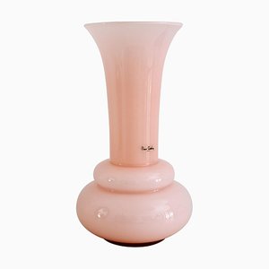 French Pink Glass Flower Vase by Pierre Cardin, 1980s-VNE-1030986