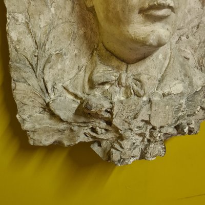 French Plaster Plaque of a Young Soldier, Early 20th Century-VHW-1811626