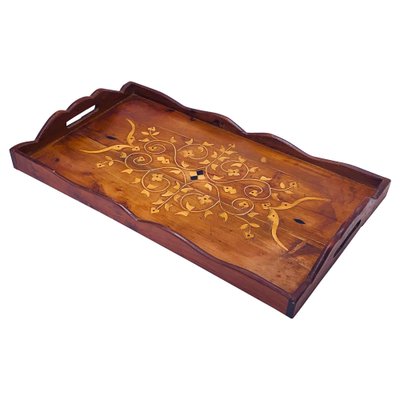 French Platter in Wood Marquetry Made-UR-1326503