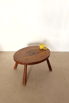 French Popular Art Coffee Table, 1960s-AT-1728891