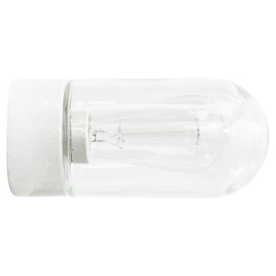 French Porcelain and Clear Glass Flush Mount-BLS-1782208