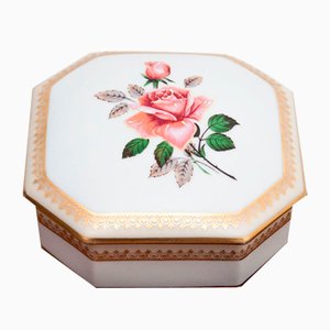 French Porcelain Casket from Limoges, 1980s-BXB-690838